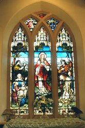 The James Chaine East Window in St Patrick's, Cairncastle.